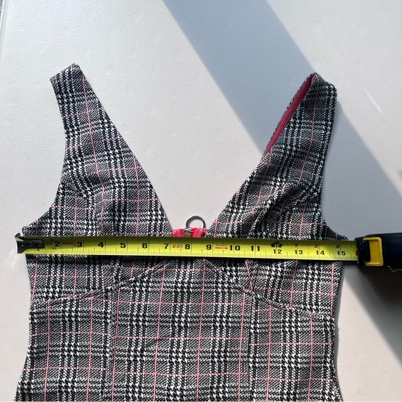 Topshop Knit Minidress Plaid - Picture 5 of 5